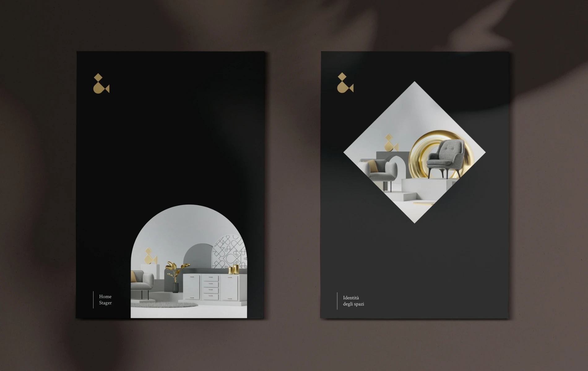 Poster branding realizzato per AISER Accademia Italiana Staging e Redesign con design coordinato