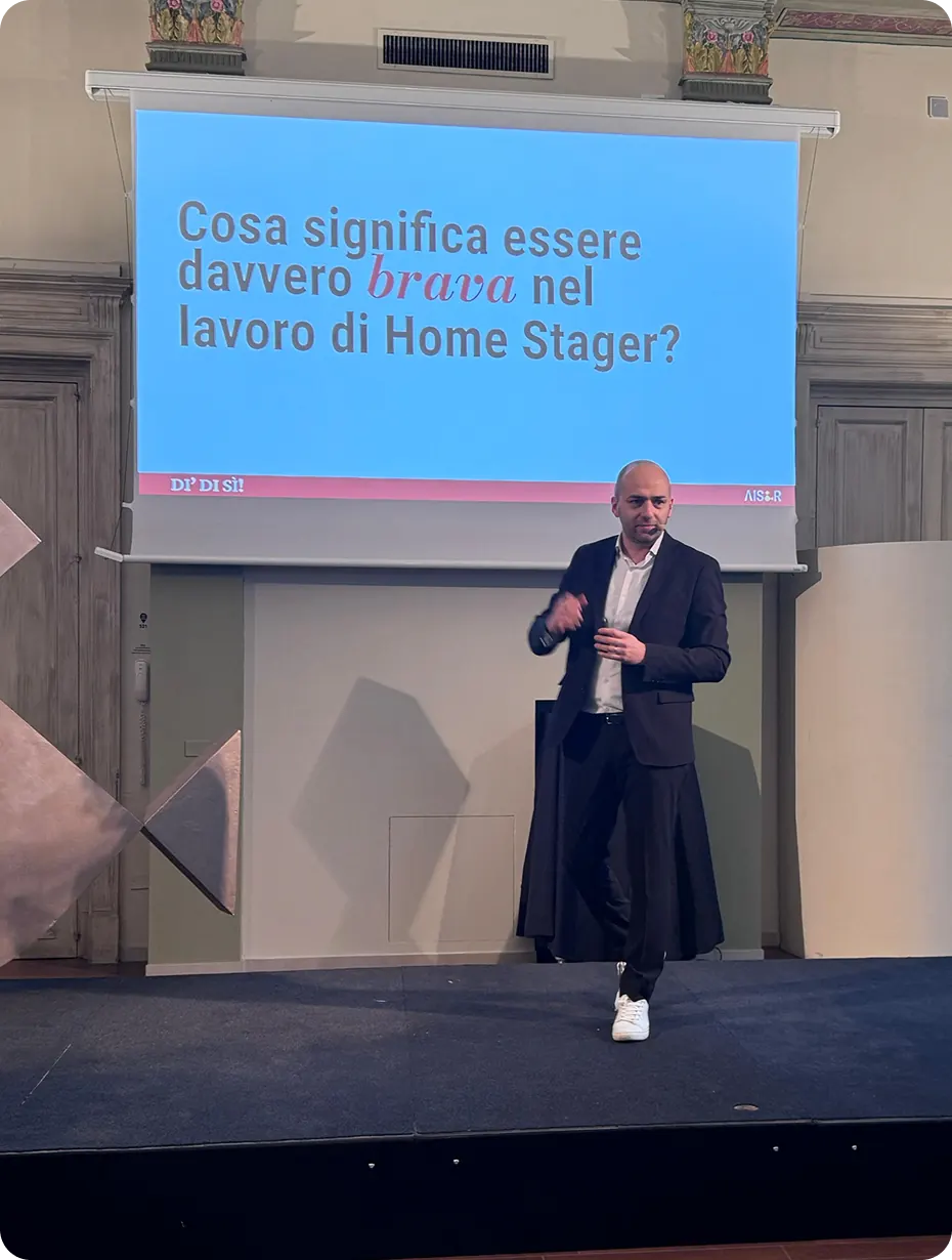 Federico Mantuano trainer all'Accademia Italiana Staging & Redesign